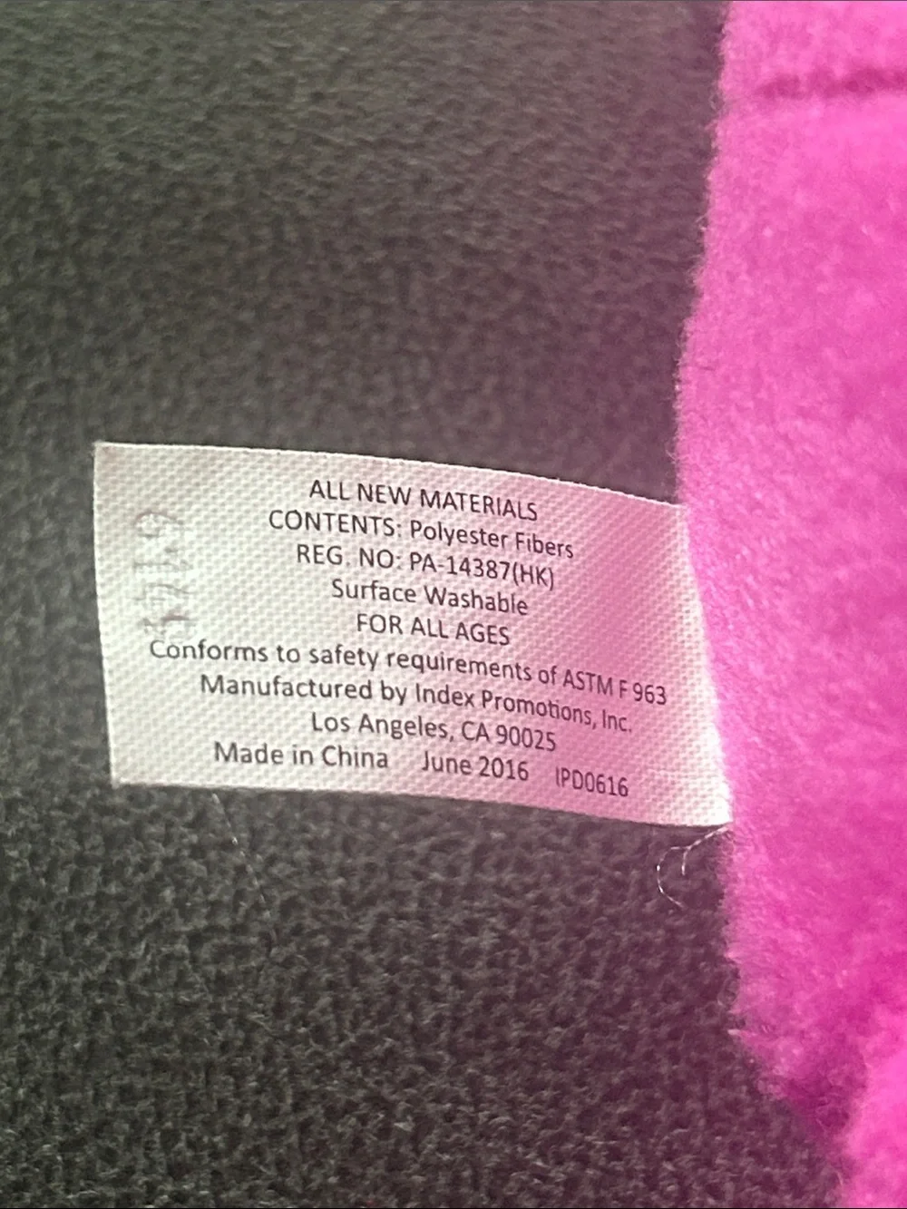 Rare Peanut Snoopy  Pink & Black Plush Dog introduced in Cedar Point Ohio